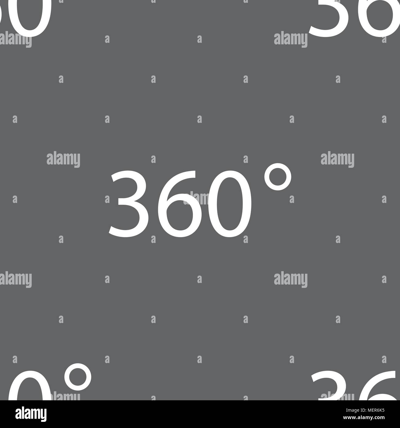 Angle 360 degrees sign icon. Geometry math symbol. Full rotation ...