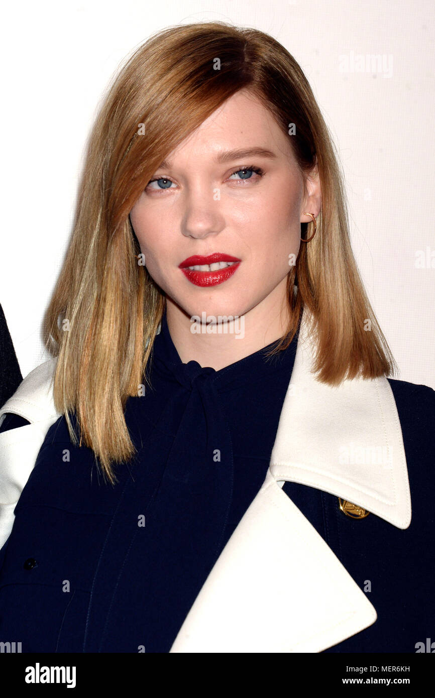 Lea Seydoux attending the 'Zoe' premiere during the 17th Annual Tribeca ...