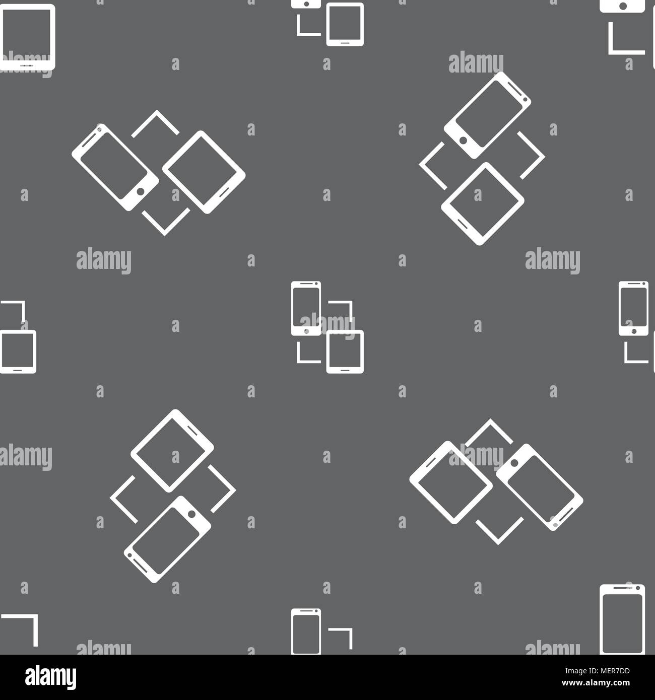 Synchronization sign icon. communicators sync symbol. Data exchange ...