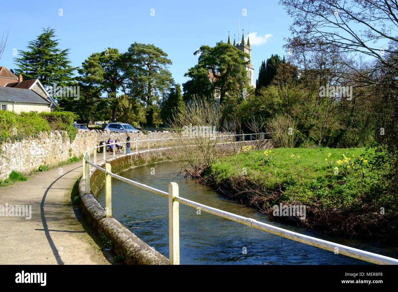 Tisbury,a wiltshire village near salisbury. England UK the river nadder