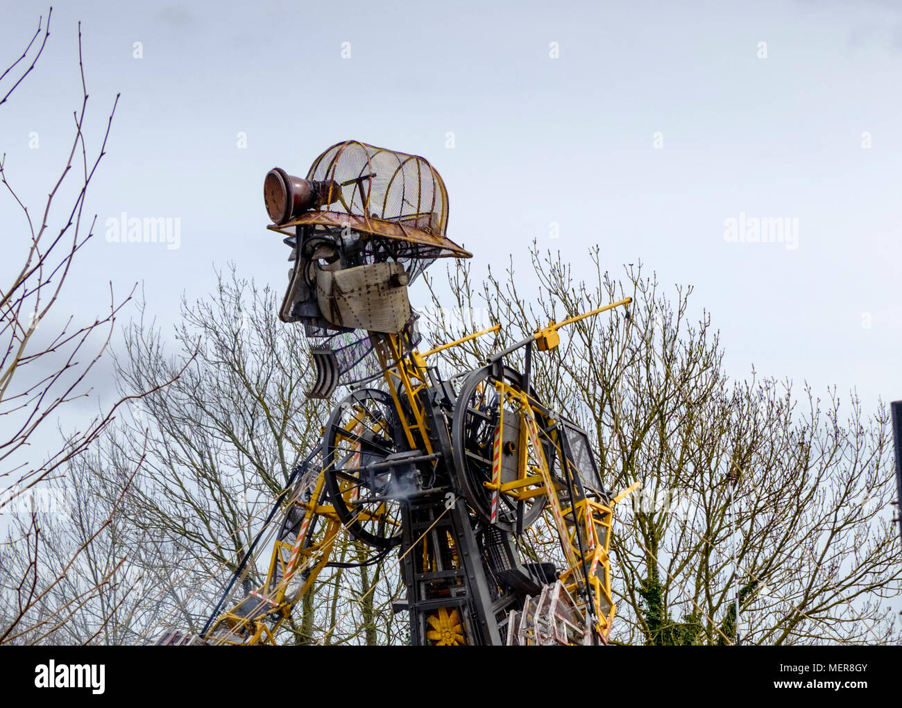 The Man Engine on its 2018 resurrection tour at Radstock Somerset UK Stock Photo