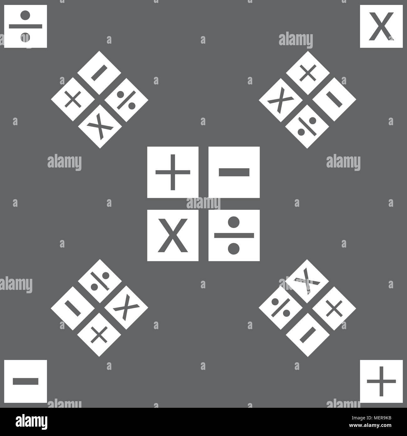 Multiplication, division, plus, minus icon Math symbol Mathematics ...