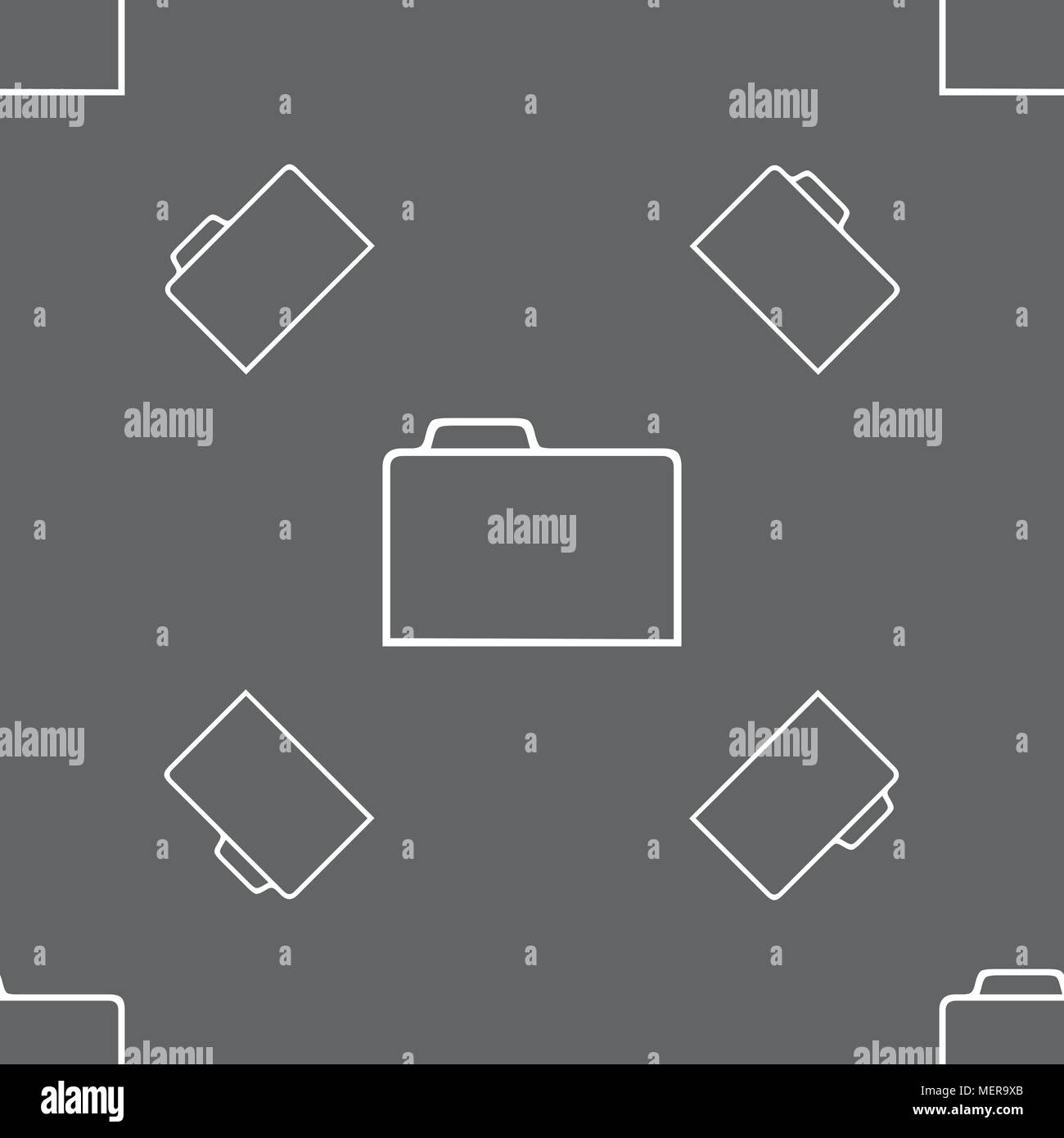 Document folder sign. Accounting binder symbol. Seamless pattern on a ...