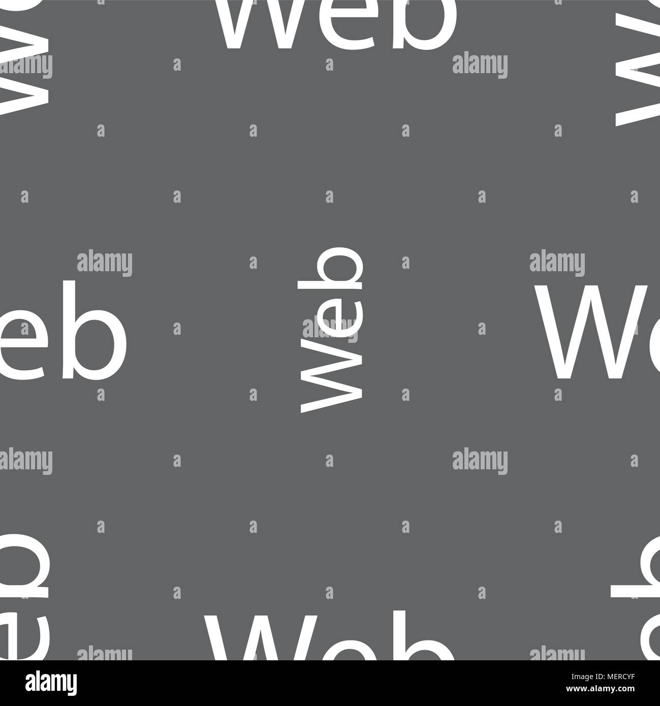 Web sign icon. World wide web symbol. Seamless pattern on a gray ...