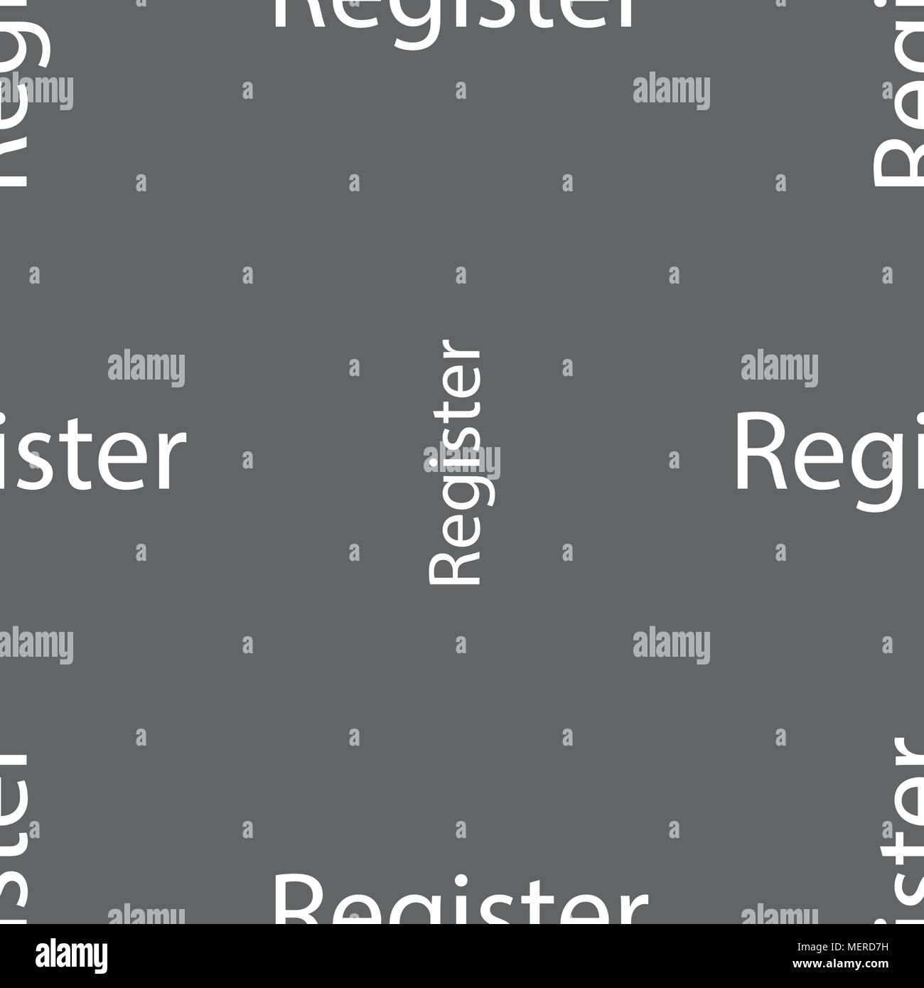 Register sign icon. Membership symbol. Website navigation. Seamless ...