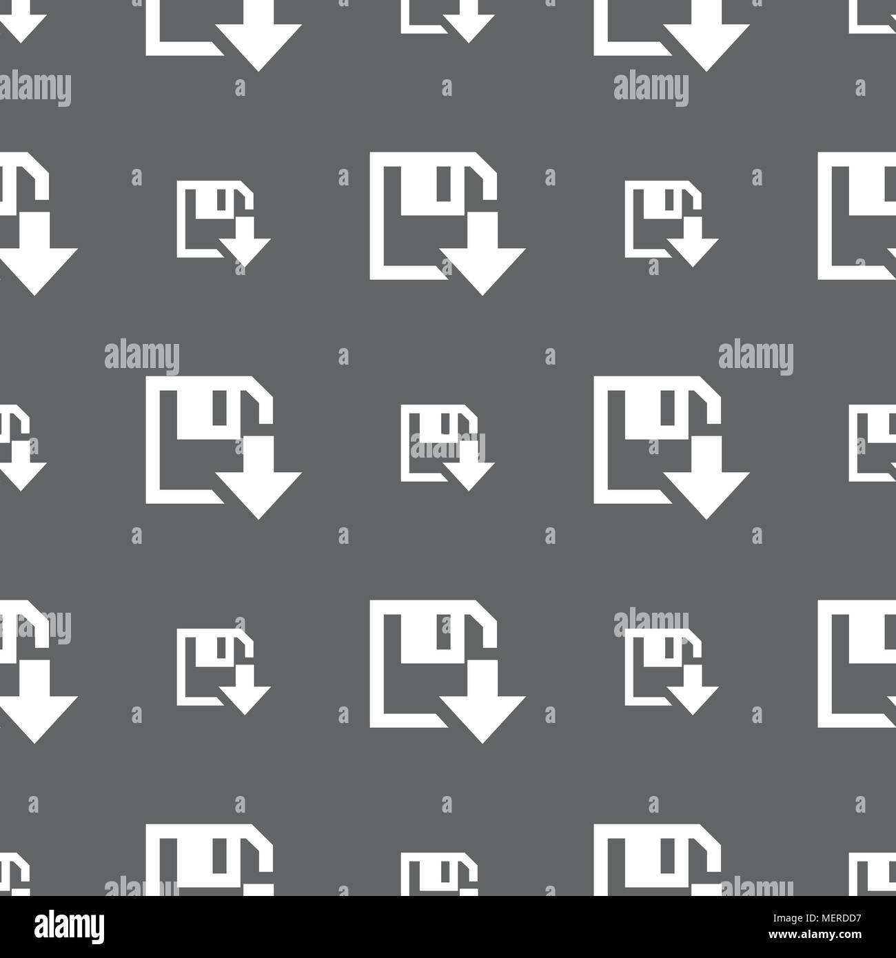 floppy icon. Flat modern design. Seamless pattern on a gray background ...