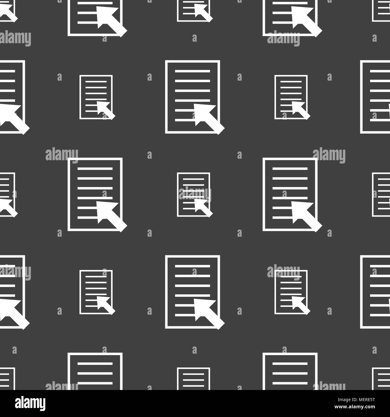 Text file sign icon. File document symbol. Seamless pattern on a gray ...