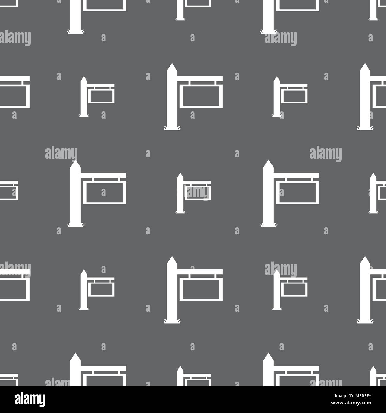 Information Road Sign icon sign. Seamless pattern on a gray background ...