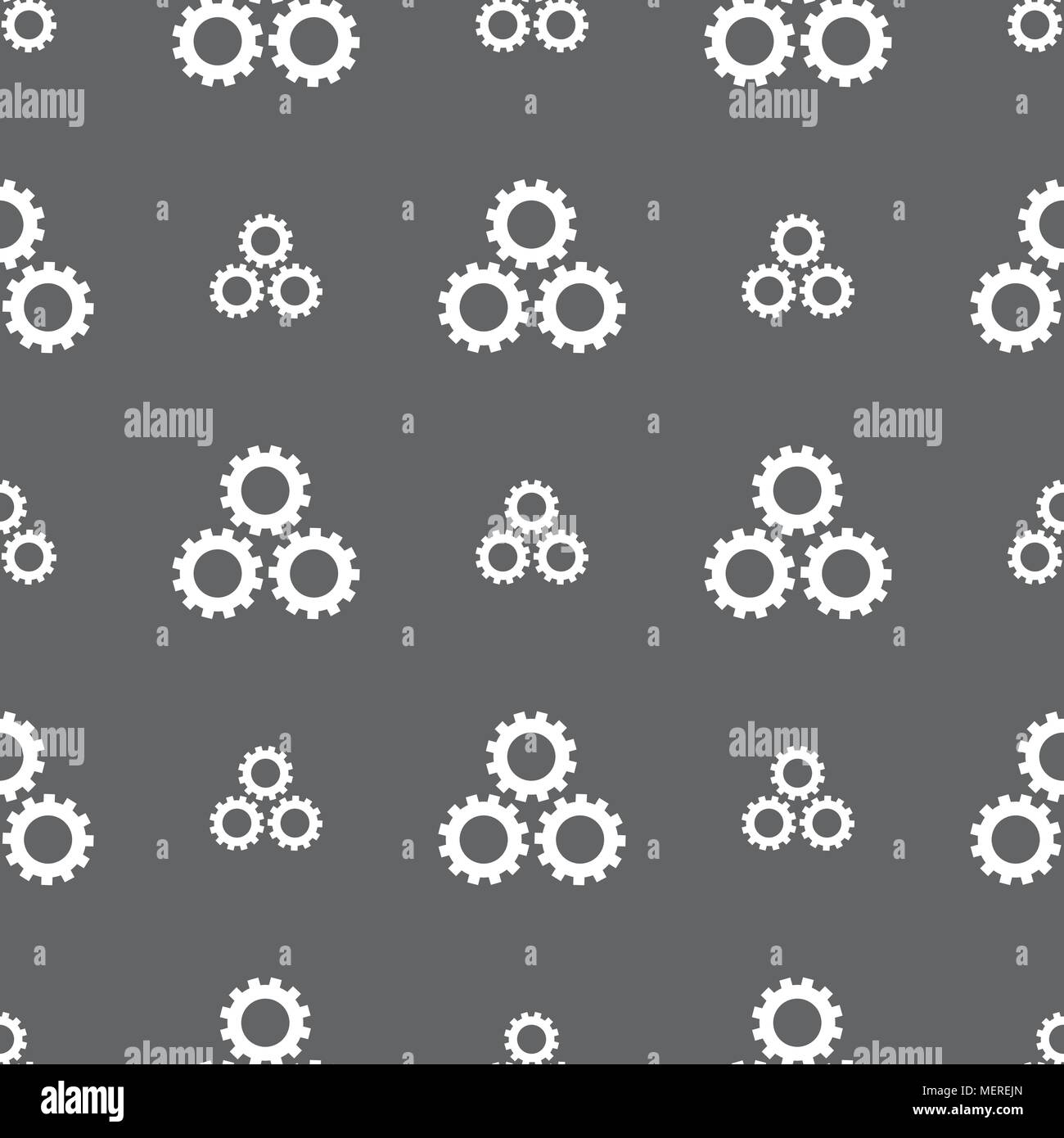 tooth icon. Seamless pattern on a gray background. Vector illustration ...