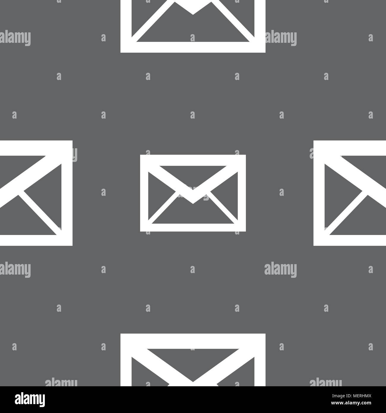 Mail icon. Envelope symbol. Message sign. navigation button. Seamless ...