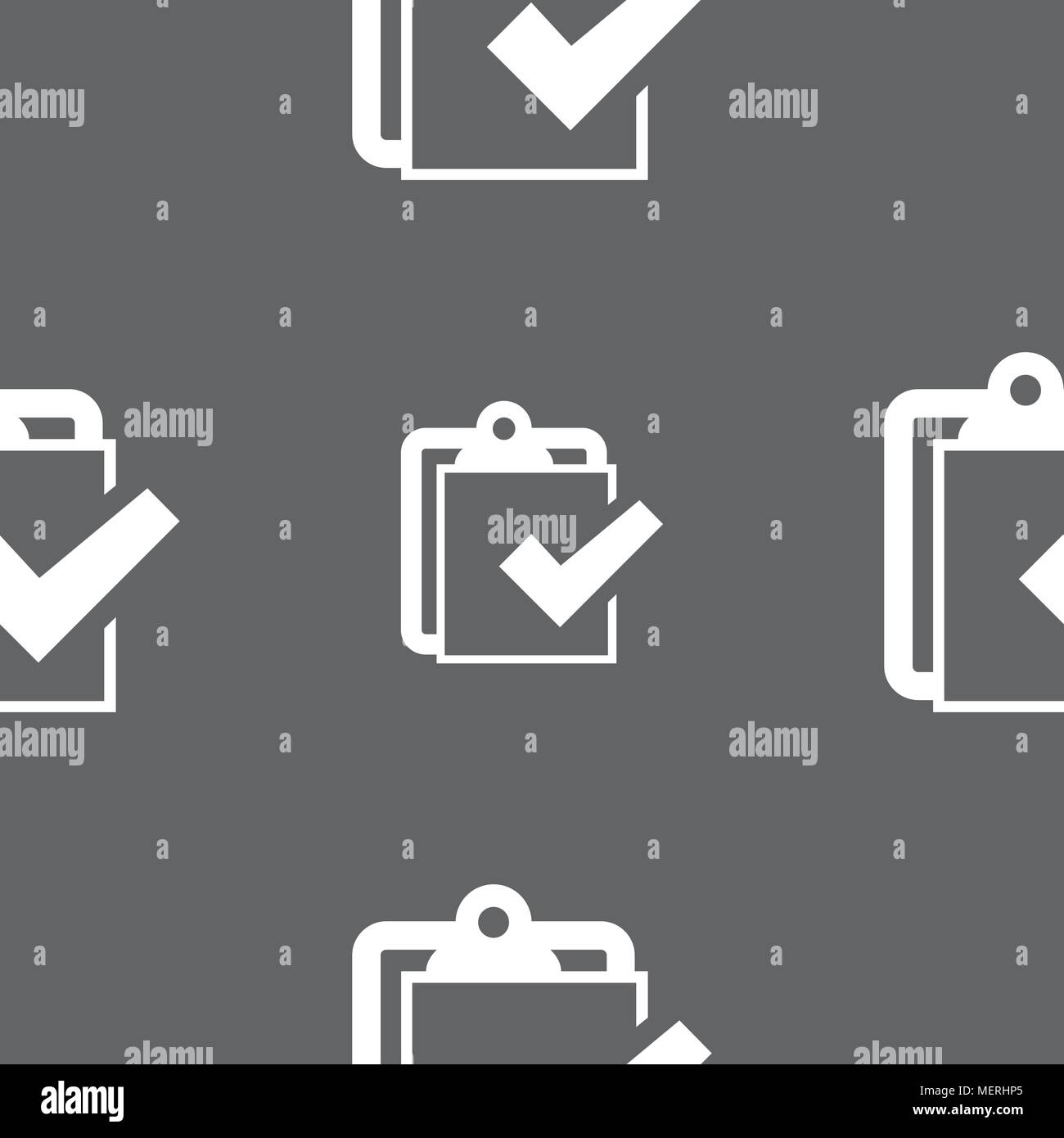 Edit document sign icon. Seamless pattern on a gray background. Vector ...