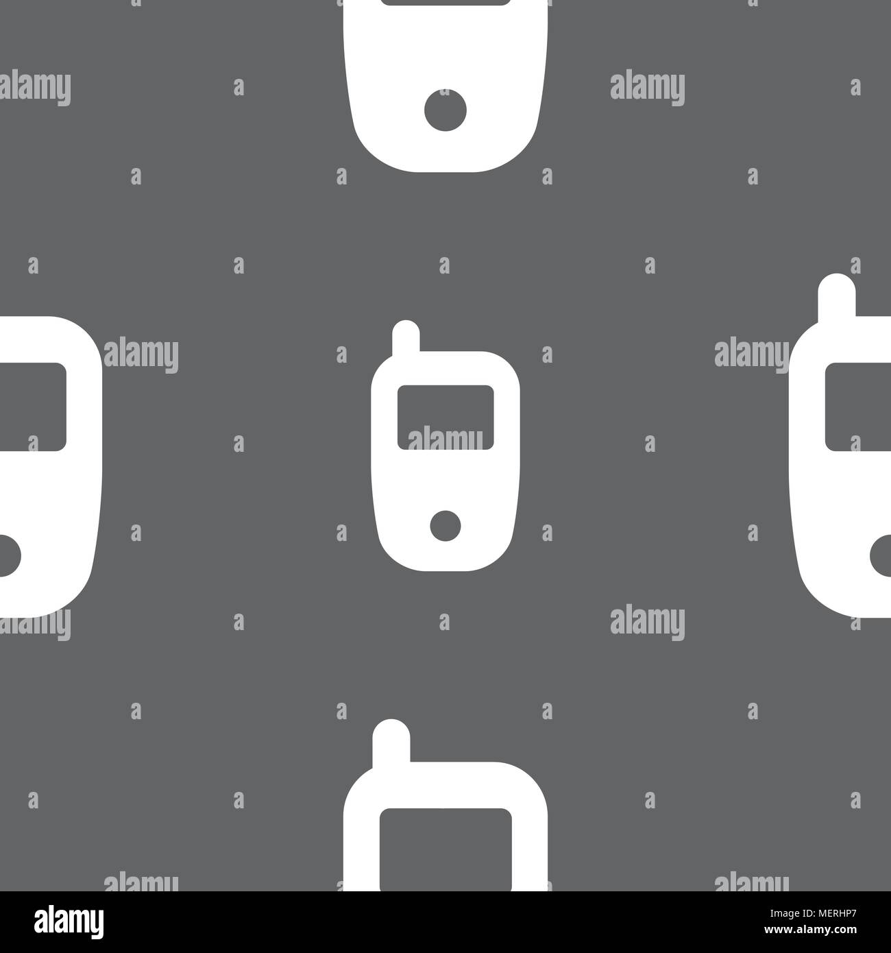 Mobile telecommunications technology symbol. Seamless pattern on a gray ...
