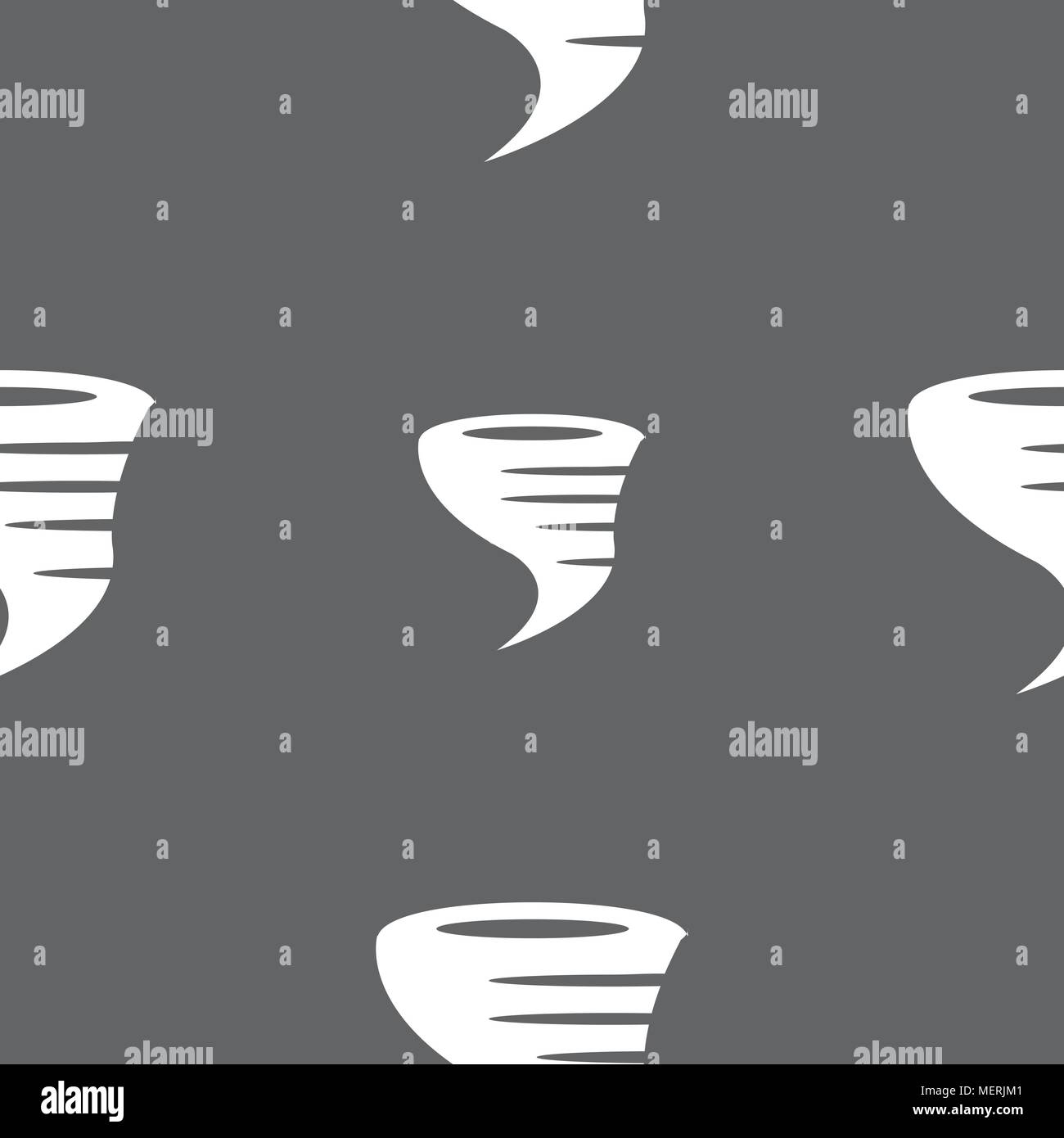 Tornado icon. Seamless pattern on a gray background. Vector ...