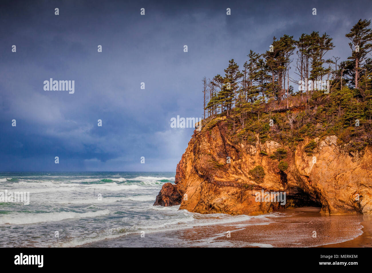 A remote part of the Oregon coast Stock Photo