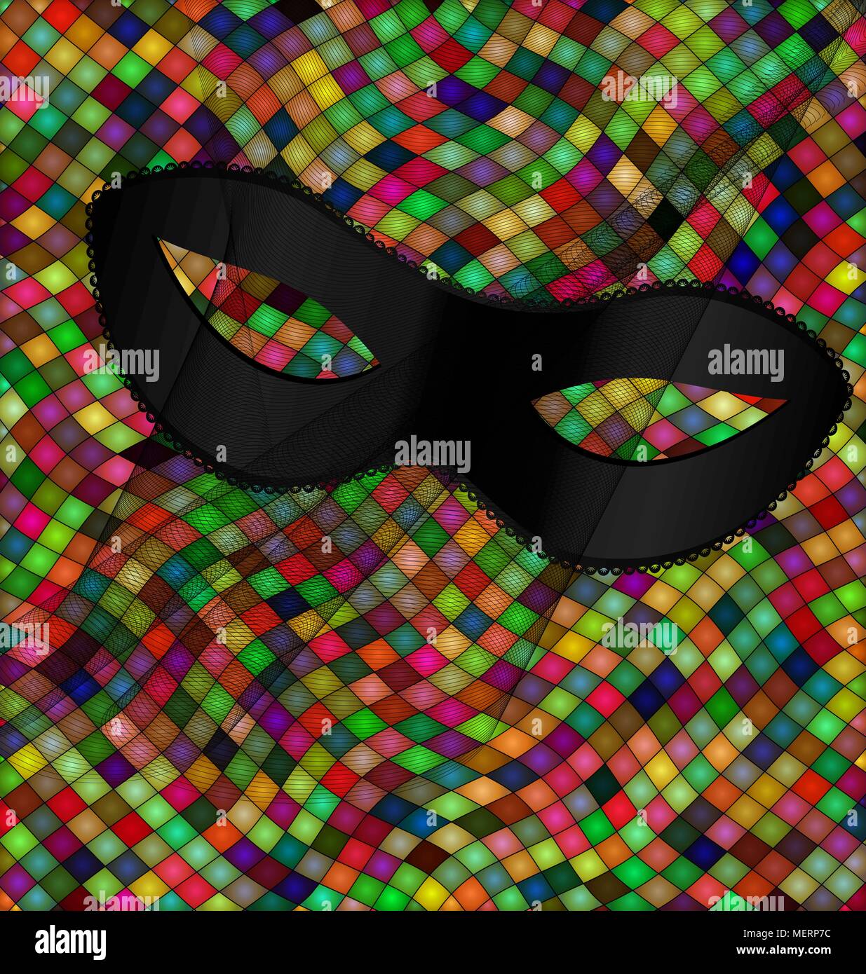 color patterned background and mask Stock Vector Image & Art - Alamy