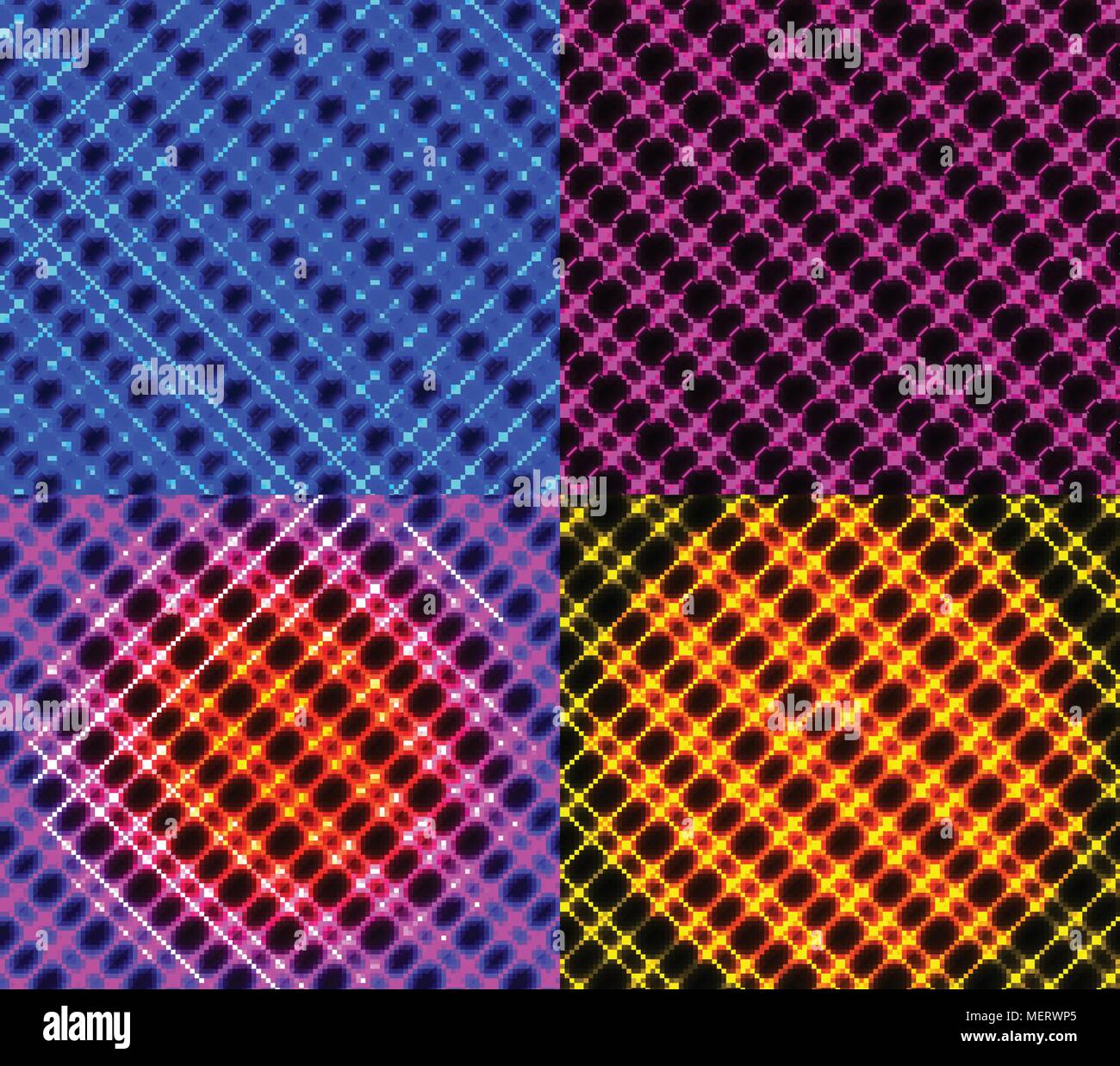 Set of dark abstract spectrum background lines. Vector illustration ...