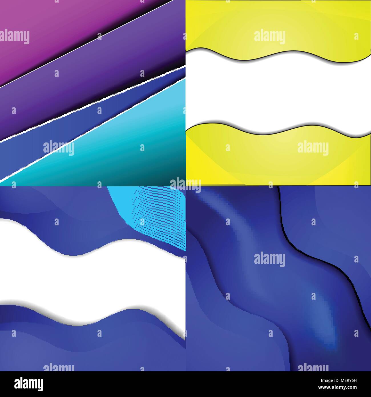 Colorful Abstract Model Soft Big Set Of Soft Colored Abstract Background. Vector illustration Stock ...