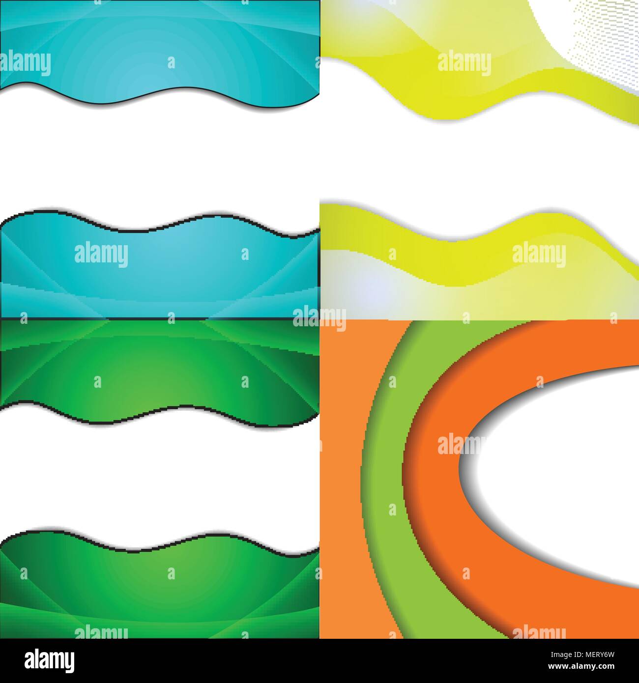 Colorful Abstract Model Soft Big Set Of Soft Colored Abstract Background. Vector illustration Stock ...