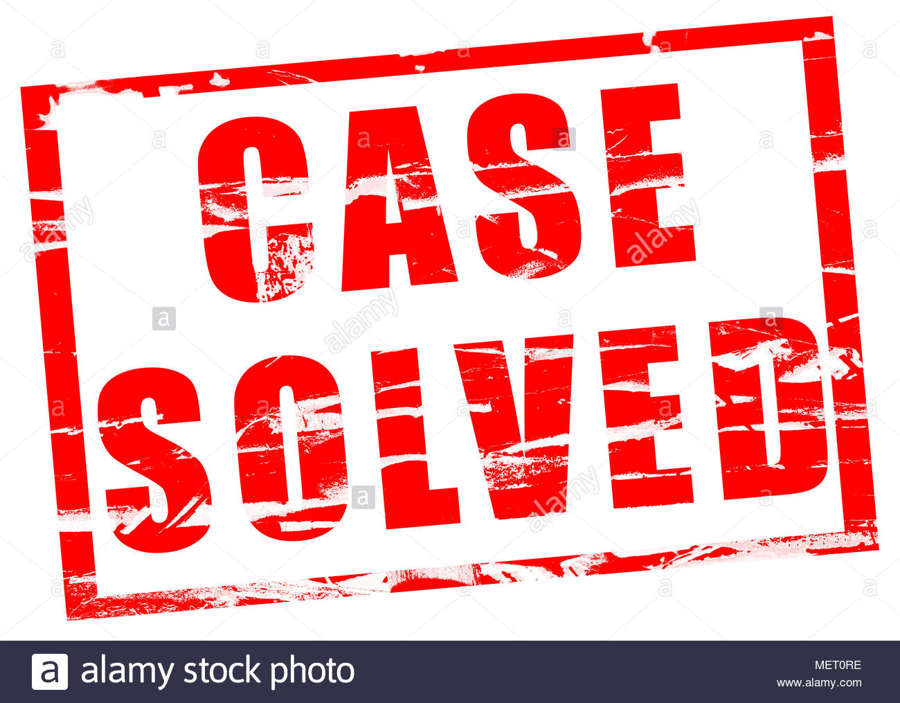 The case is solved The case is solved