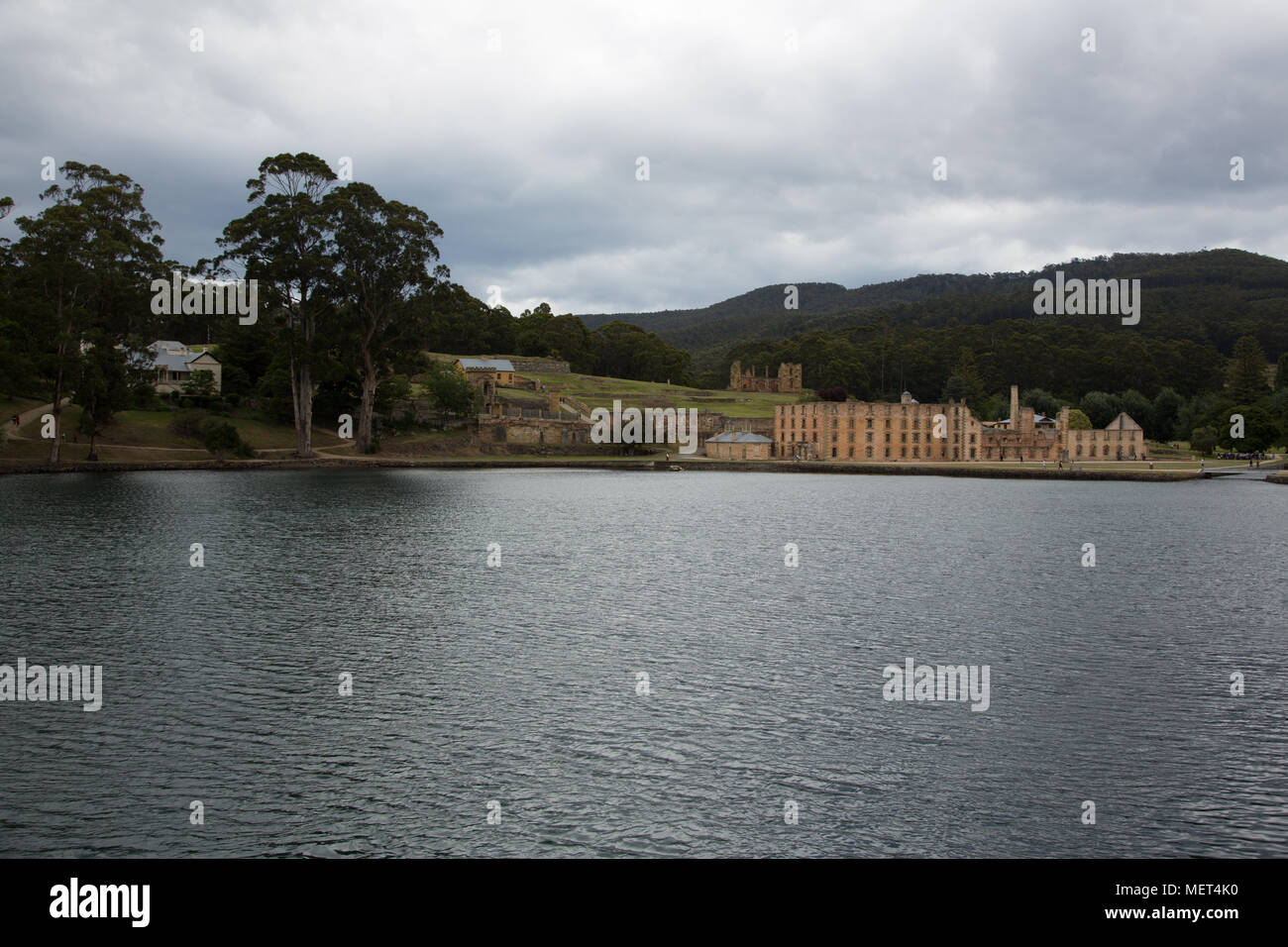 Port Arthur is a village and historic site in southern Tasmania, Australia. Stock Photo