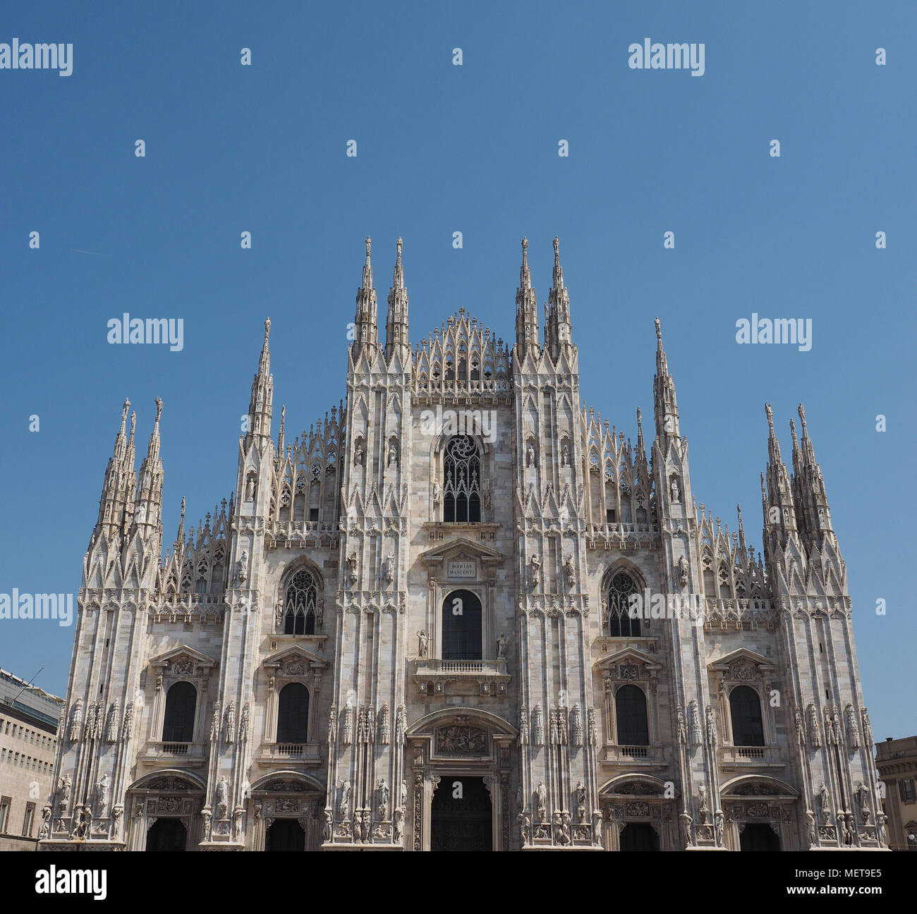 Duomo di Milano (meaning Milan Cathedral) church in Milan, Italy Stock