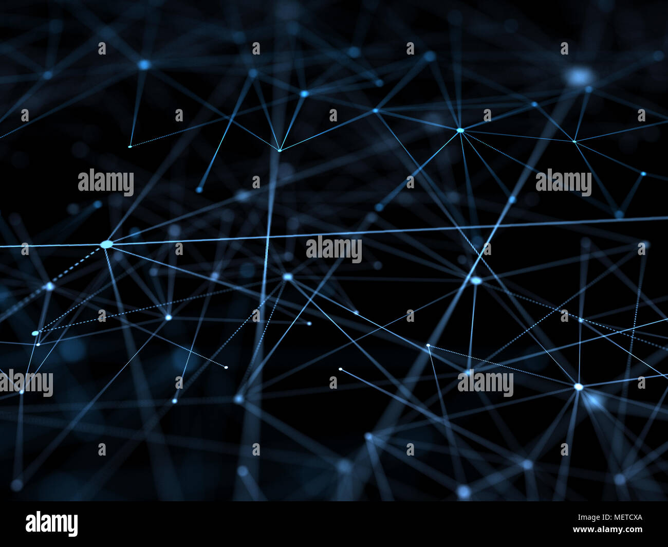 Connecting Network Lines Stock Photo - Alamy