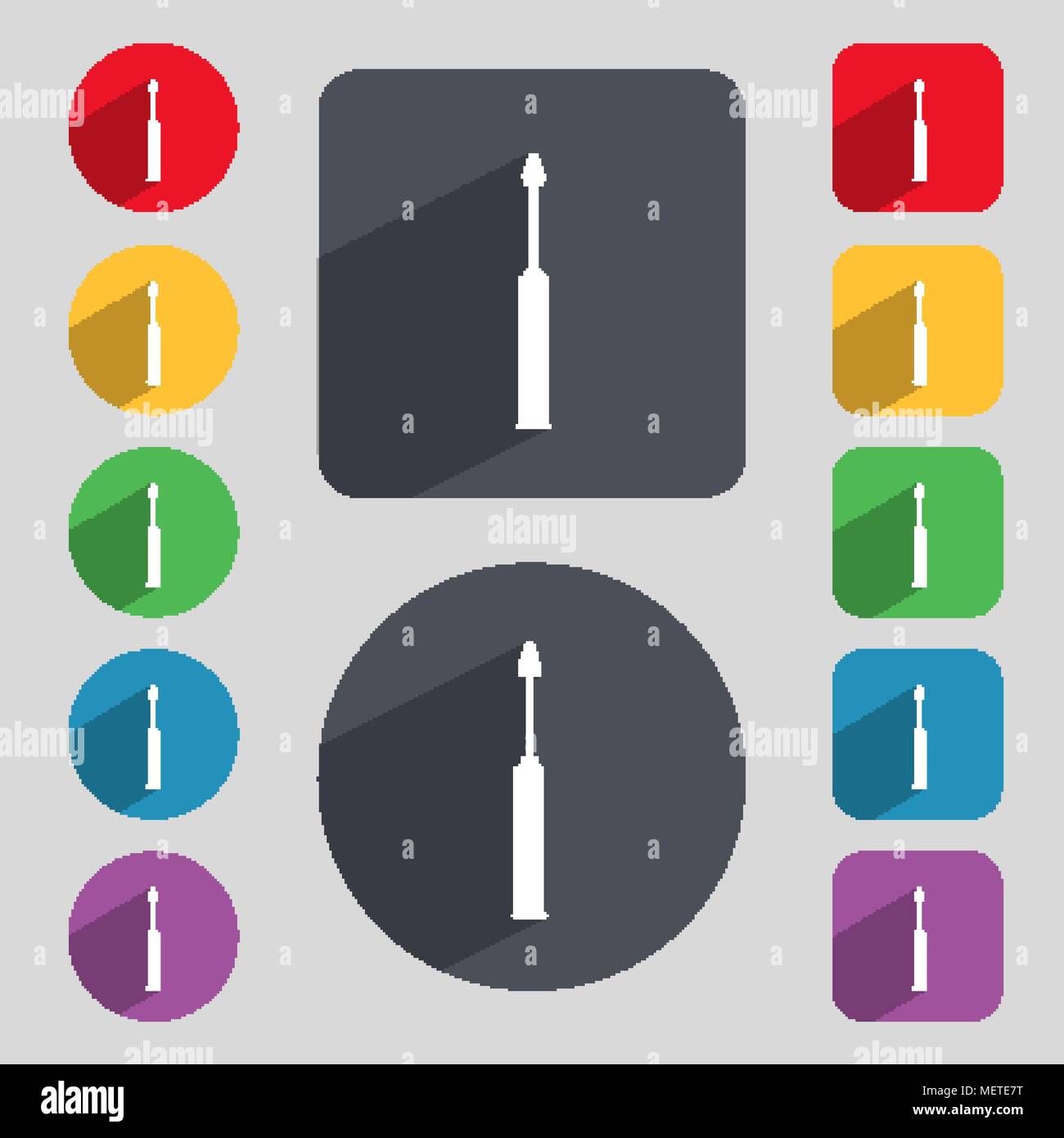 Screwdriver tool sign icon. Fix it symbol. Repair sign. Set of colored ...
