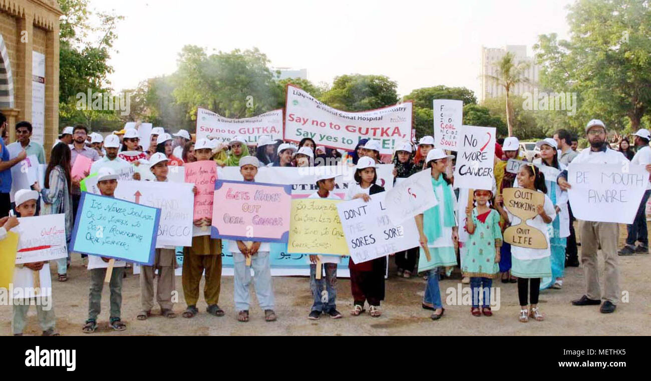 Students Of Karachi Medical And Dental College Are Holding