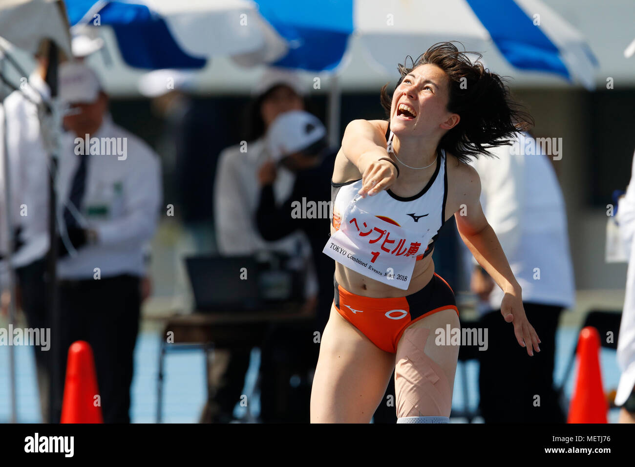 Womens javelin throw heptathlon hires stock photography and images Alamy
