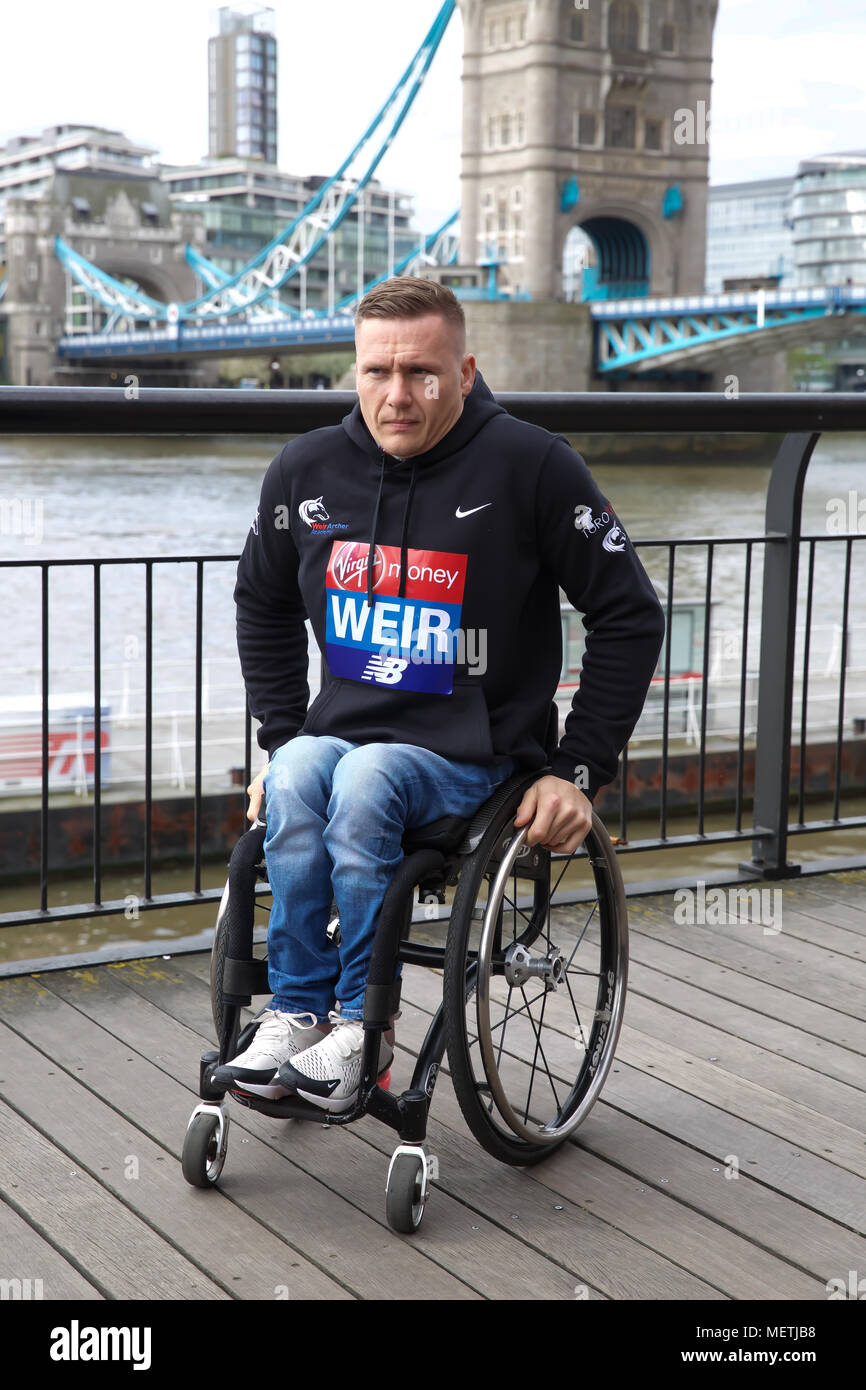 London,UK,23rd April 2018,London Marathon wheelchair winners photocall