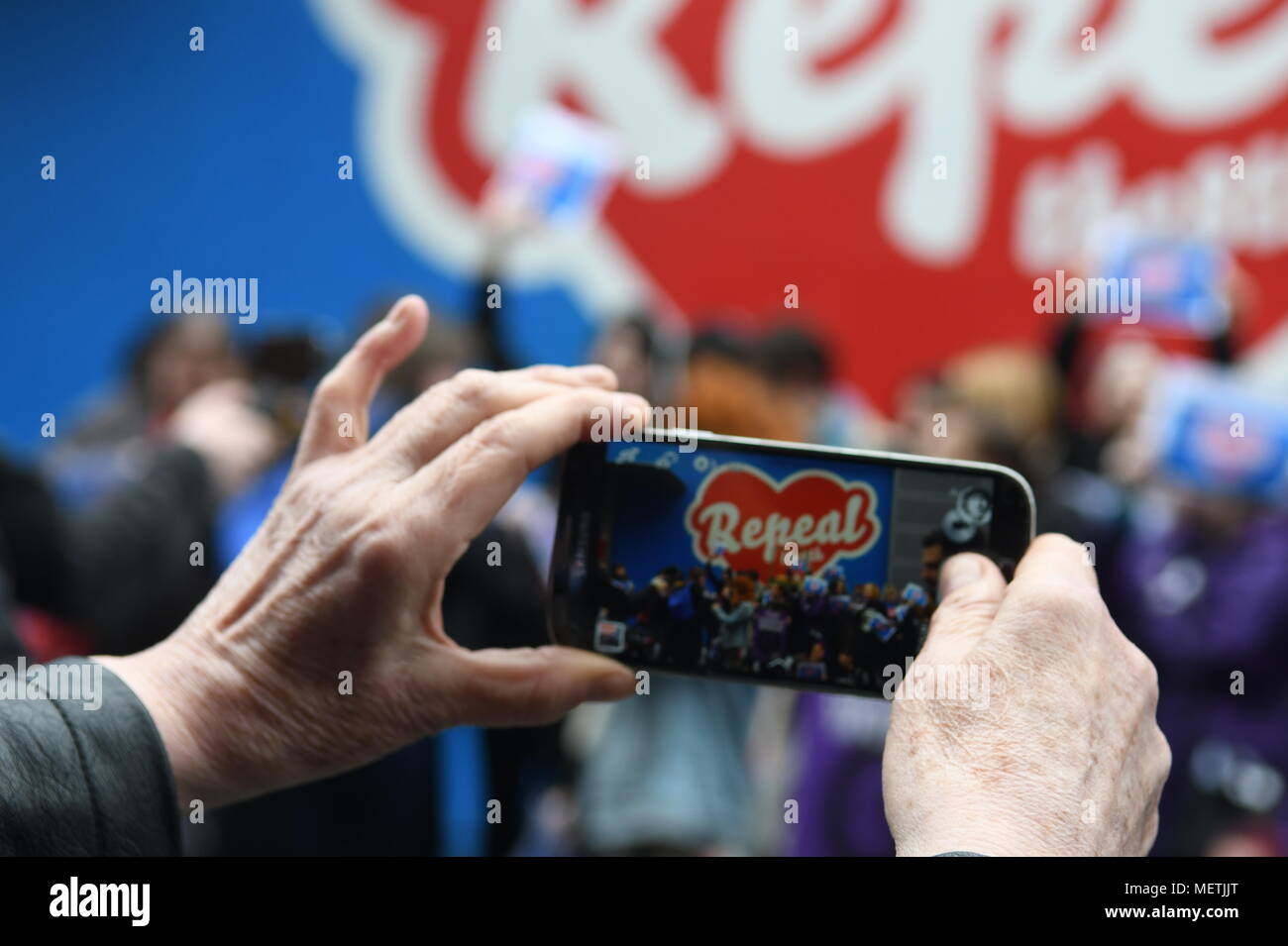 ‘Repeal the 8th’ mural from wallProject says Charities Regulator took view that mural is political activity that breaches Act Credit: john Rooney/Alamy Live News Stock Photo