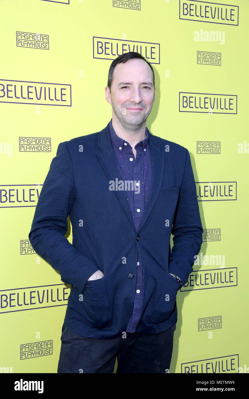 Tony Hale at arrivals for BELLEVILLE Opening Night, Pasadena Playhouse, Pasadena, CA April 22, 2018. Photo By: Priscilla Grant/Everett Collection Stock Photo