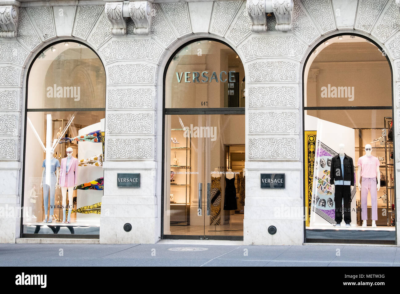 Versace store on Fifth Avenue in New York City Stock Photo - Alamy