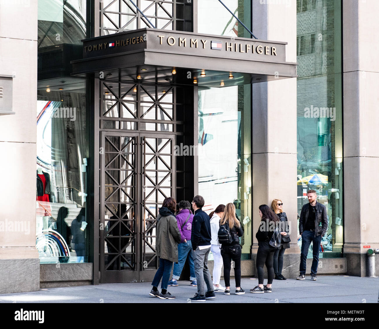 Tommy Hilfiger store on Fifth Avenue in New York City Stock Photo - Alamy