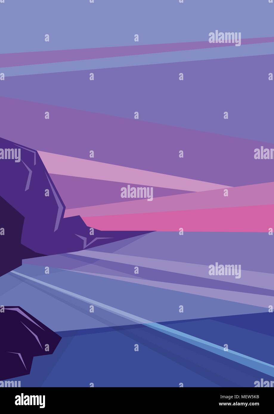 Rocks on the shore Stock Vector Images - Alamy