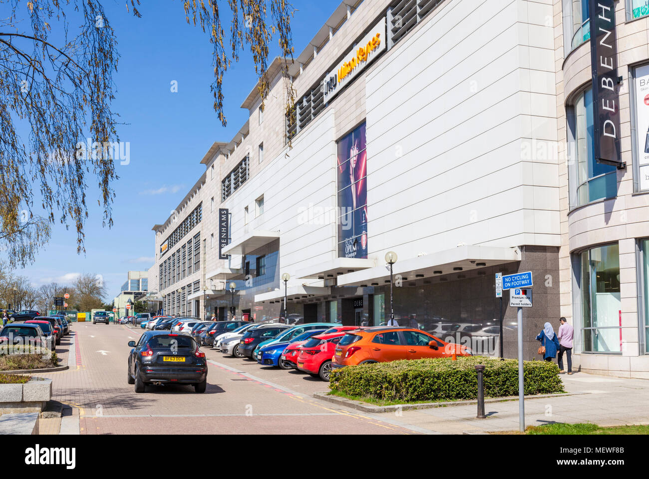 Milton Keynes England Car Parking Outside Debenhams Department