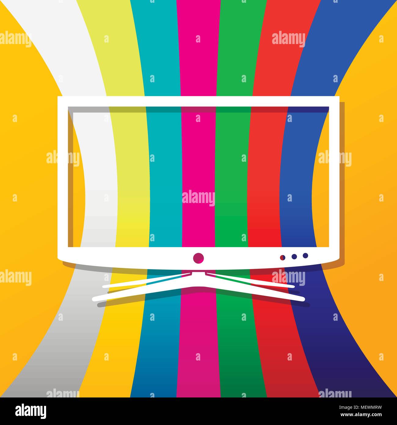 Background with smart tv. Vector illustration Stock Vector Image & Art