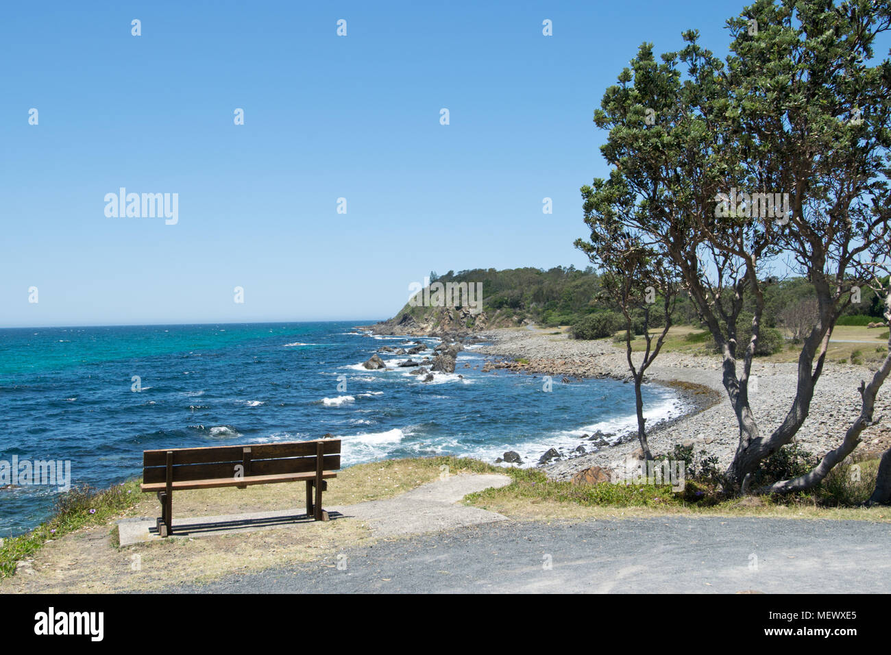 A coastal reteat in the Australian countryside Stock Photo