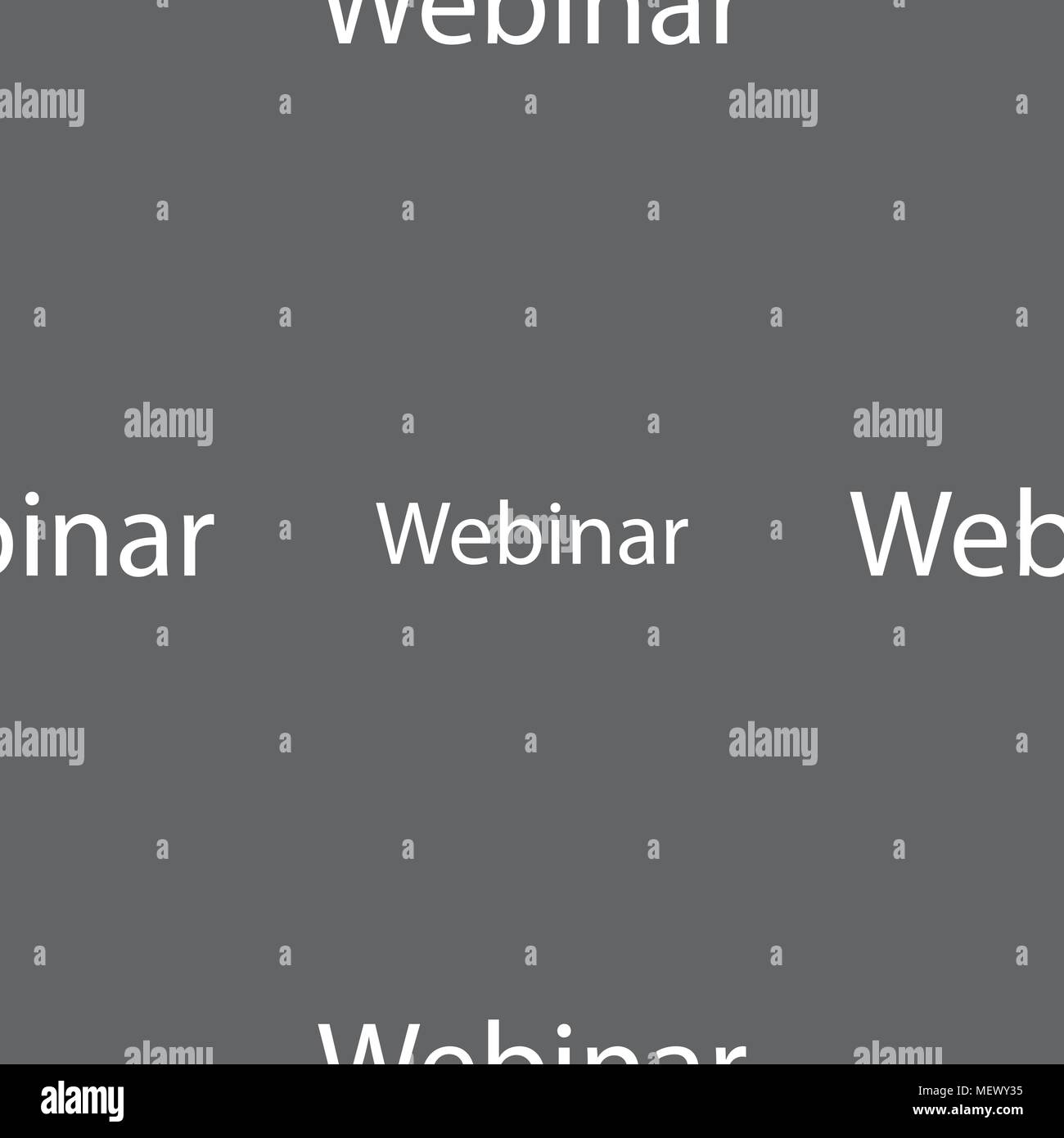 Webinar web camera sign icon. Online Web-study symbol. Seamless pattern on a gray background. Vector illustration Stock Vector