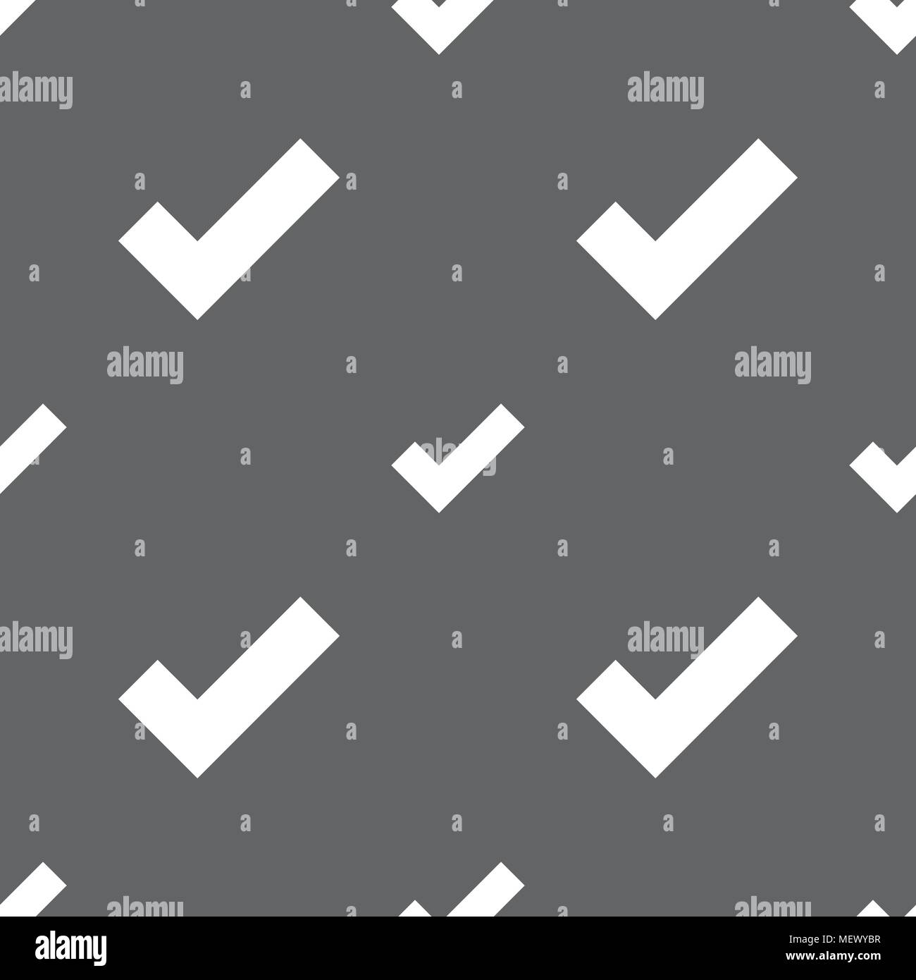 Check mark sign icon . Confirm approved symbol. Seamless pattern on a ...