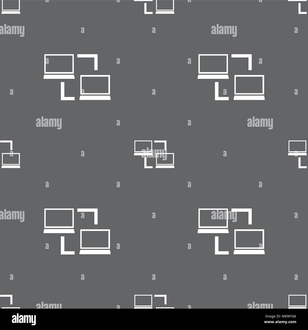 Synchronization sign icon. Notebooks sync symbol. Data exchange ...