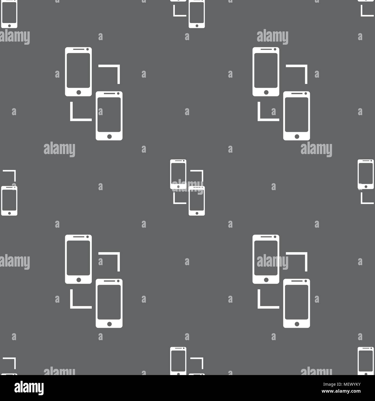 Synchronization sign icon. communicators sync symbol. Data exchange ...