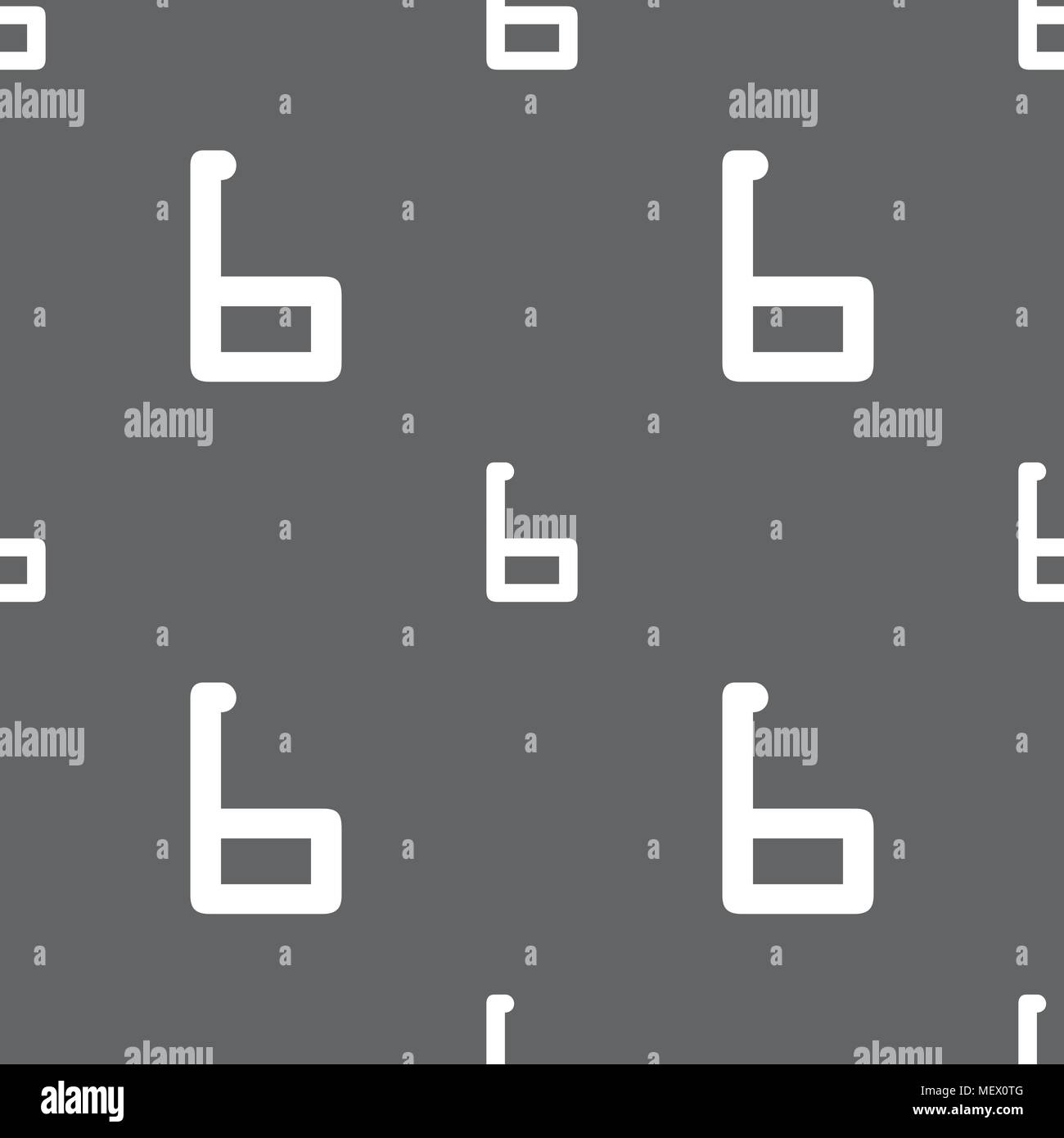 number six icon sign. Seamless pattern on a gray background. Vector ...