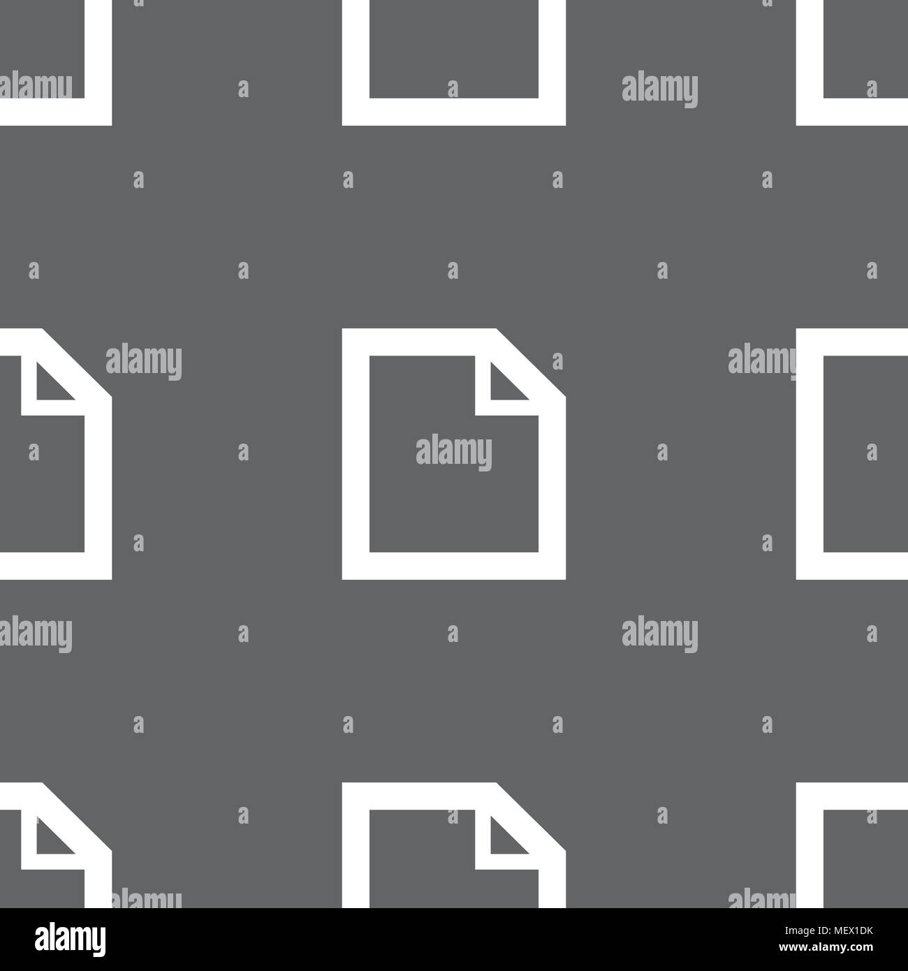 Edit document sign icon. content button. Seamless pattern on a gray background. Vector illustration Stock Vector