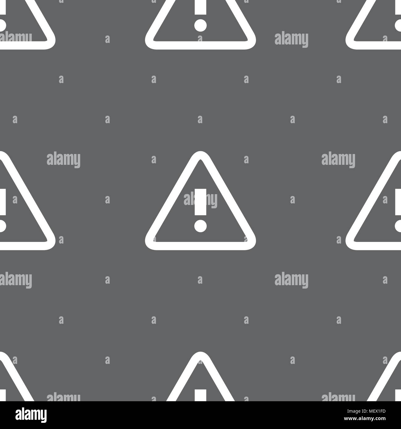 Attention caution sign icon. Exclamation mark. Hazard warning symbol ...