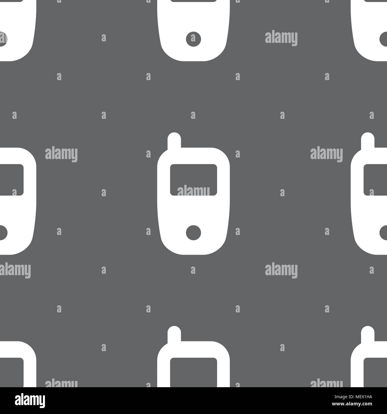 Mobile telecommunications technology symbol. Seamless pattern on a gray ...