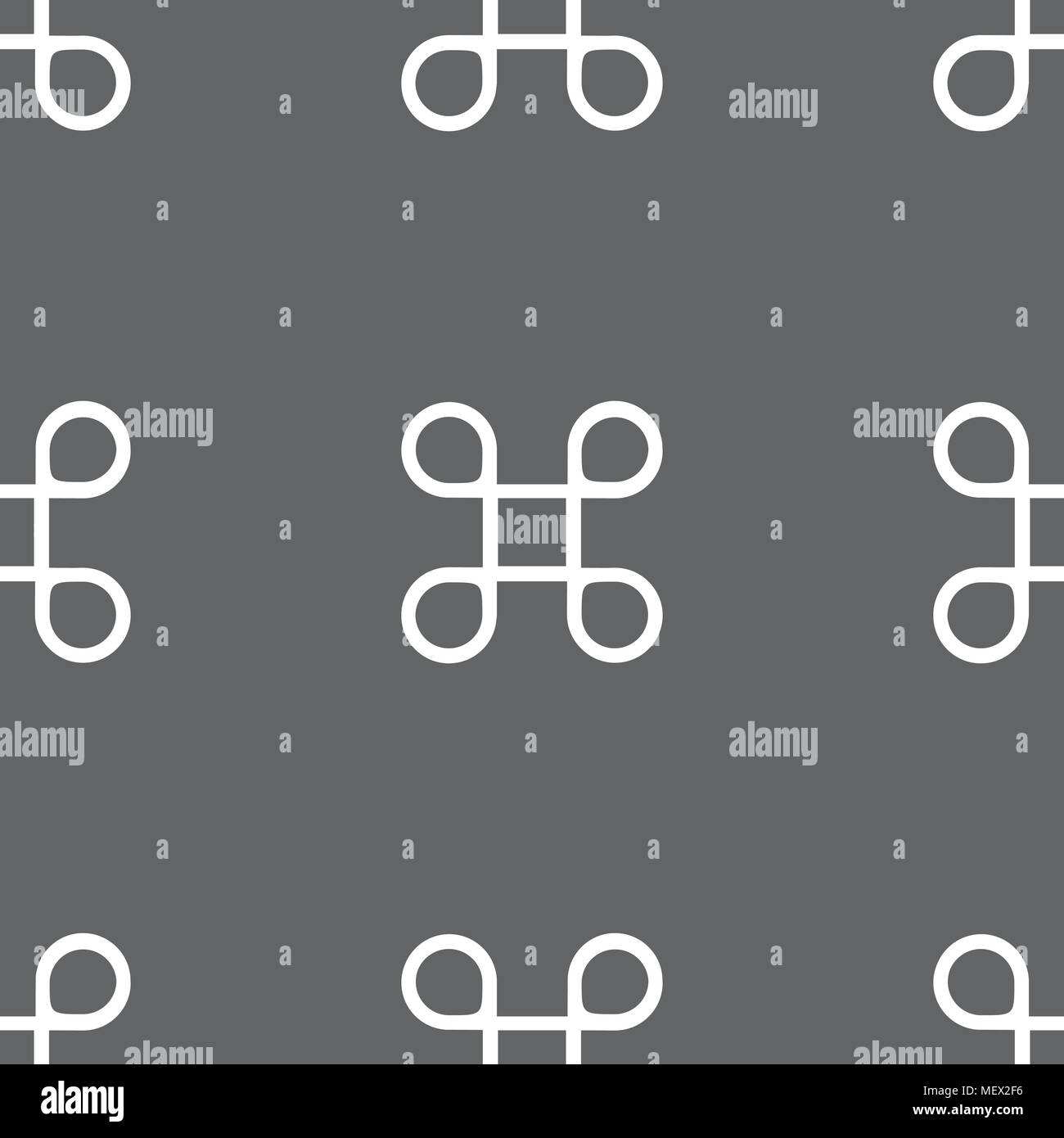 Keyboard Maestro icon. Seamless pattern on a gray background. Vector ...