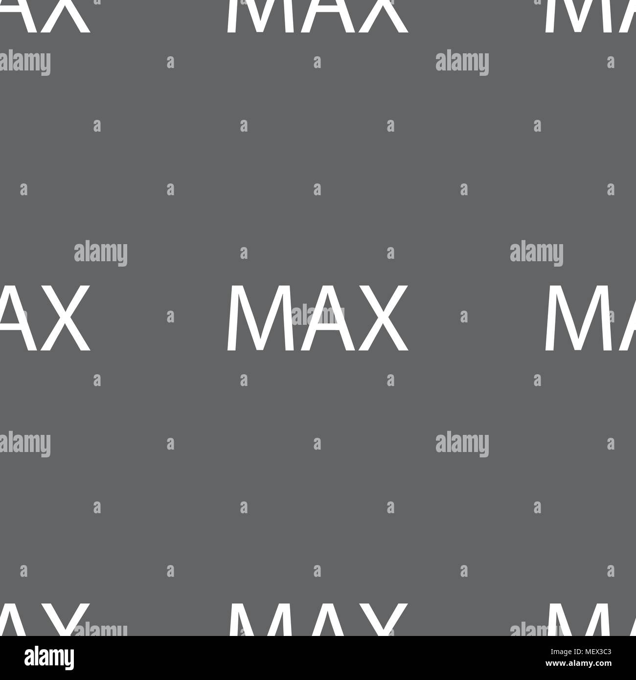 maximum sign icon. Seamless pattern on a gray background. Vector ...
