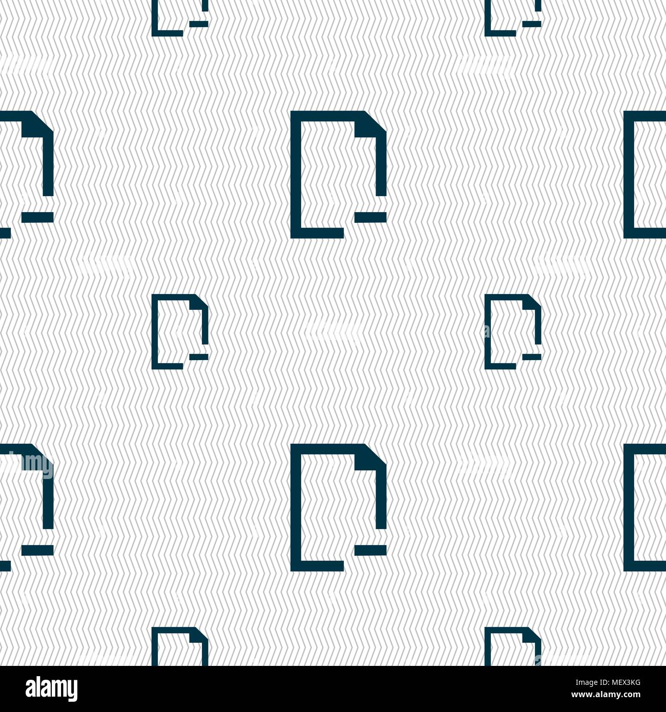Remove Folder icon sign. Seamless pattern with geometric texture. Vector illustration Stock Vector