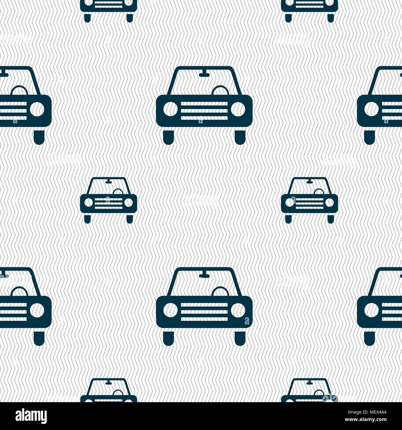 car icon sign. Seamless pattern with geometric texture. Vector ...
